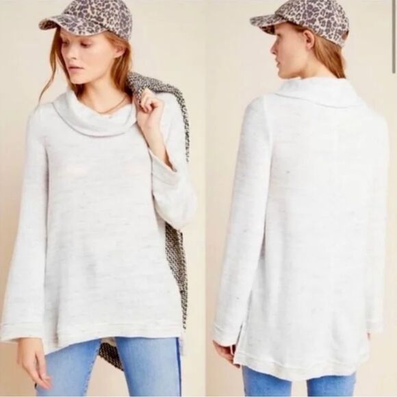 Anthropologie Maeve Risa Hacci Tunic Sweater - Picture 1 of 9